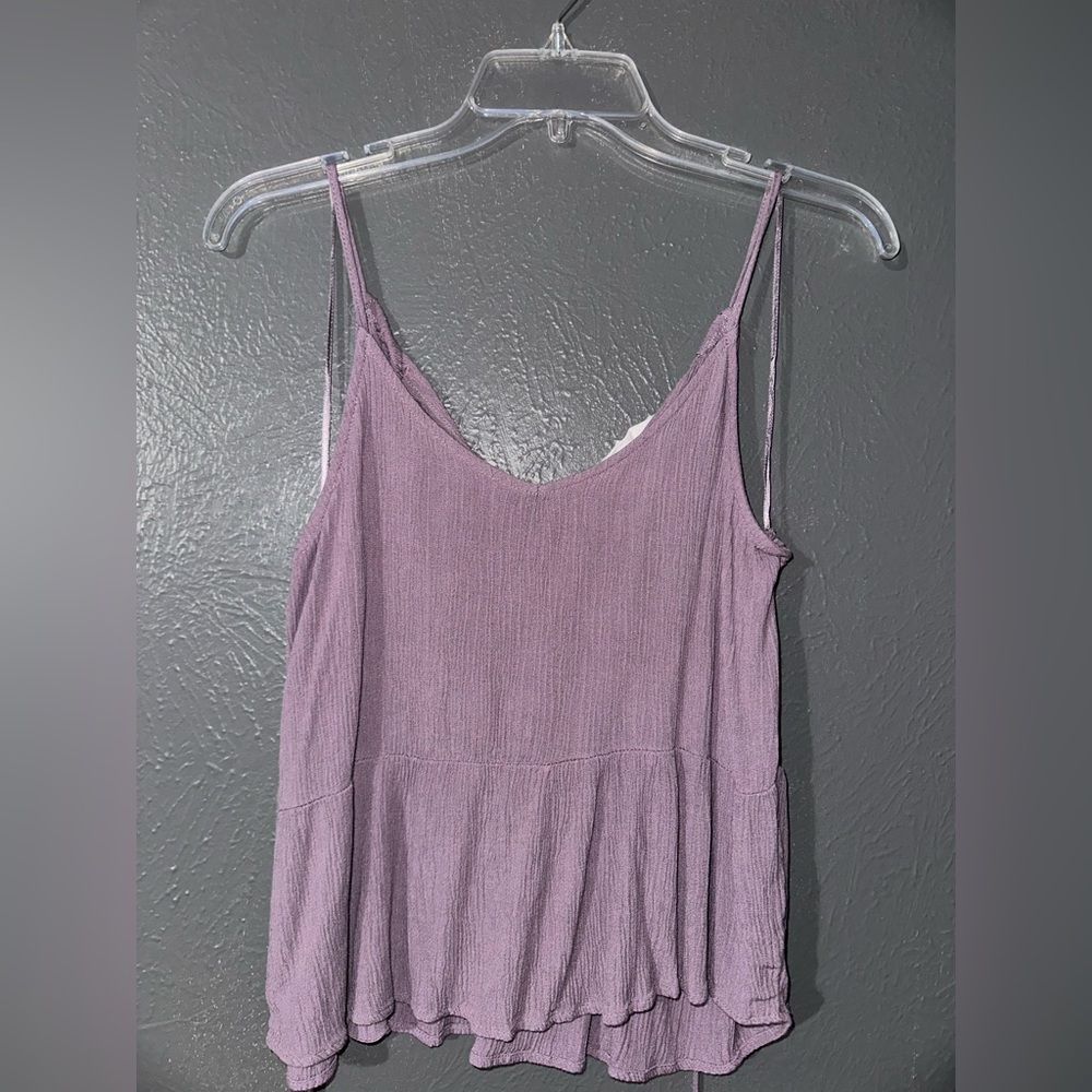 Light purple flowy top